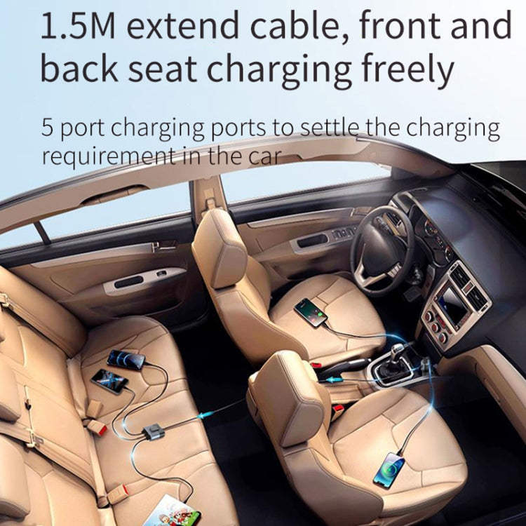 SC03 76W Output PD / QC3.0 Fast Charge Extended Car Charger, SC03