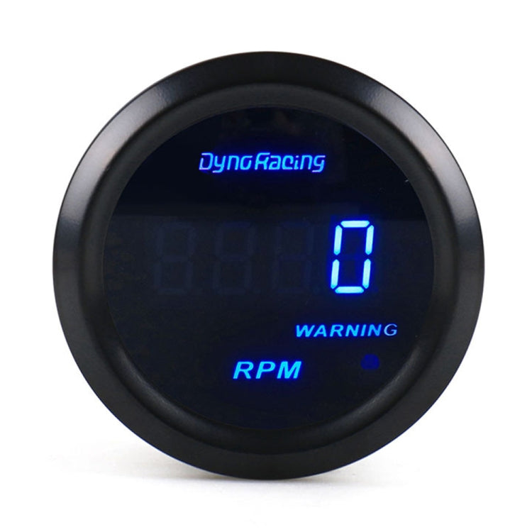 Car Modified 12V Universal 52mm Blue Light Digital Display Meter, Voltmeter, Water Temperature Gauge, Oil Temperature Gauge, Turbo Boost Gauge BAR, Turbo Boost Gauge PSI, Tachometer