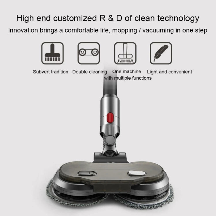 X004 Electric Mop Head Wet Towing Household Floor Cleaning Head with Water Tank, For Dyson V7 / V8 / V10 / V11