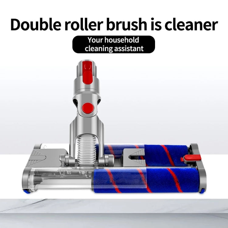 Double Roller Brush Universal Electric Floor Brush, For Dyson V7 / V8 / V10 / V11 23cm