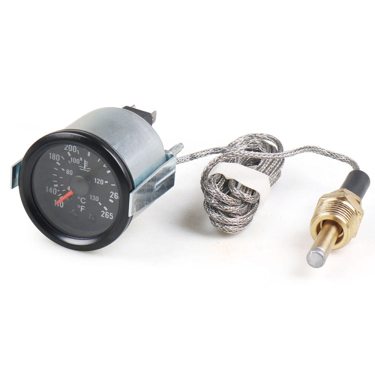 52mm Pointer Mechanical Water Temperature Gauge with Sensor, 2mm Pointer Water Temperature Gauge