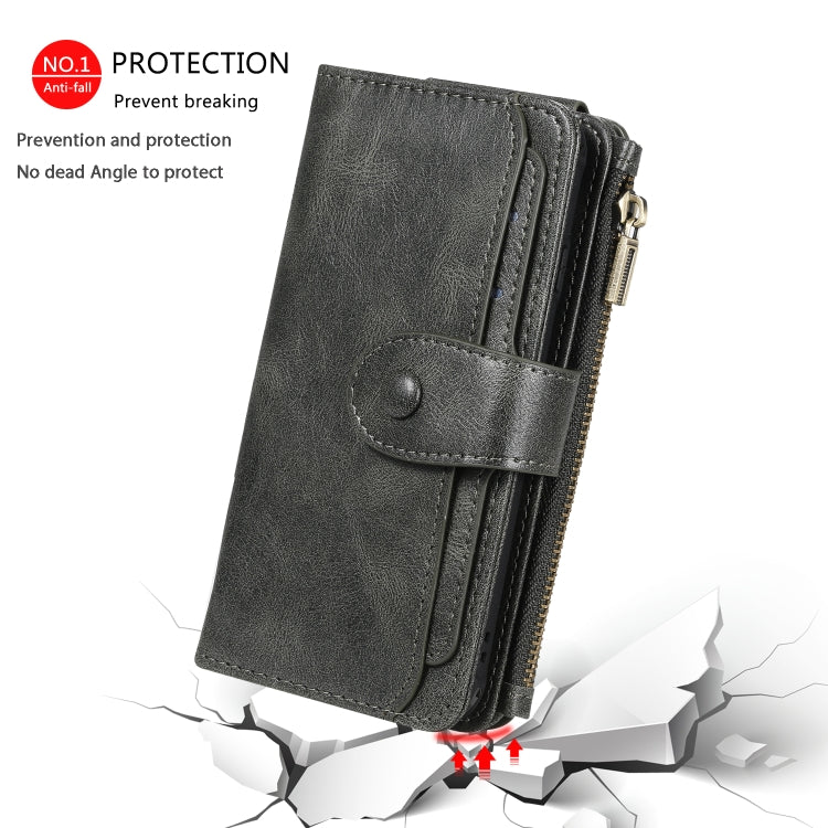 Multifunctional Retro Detachable Magnetic Horizontal Flip Leather Case with Card Slots & Holder & Wallet & Photo Frame, For iPhone 6 / 7 / 8, For iPhone X / XS, For iPhone XR, For iPhone XS Max, For iPhone 11, For iPhone 11 Pro, For iPhone 11 Pro Max