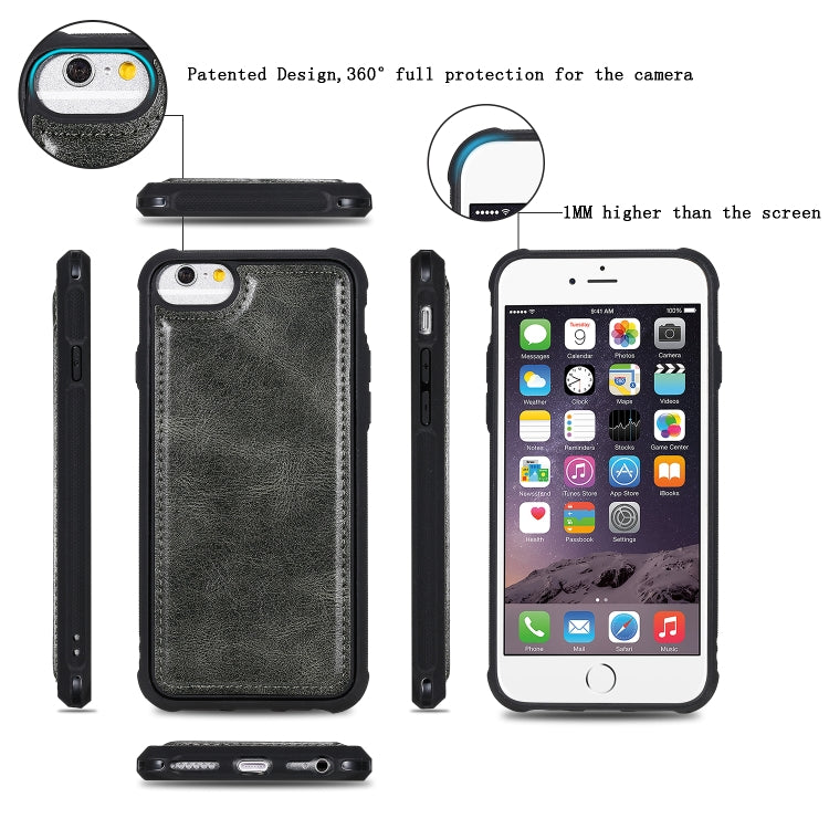 Multifunctional Retro Detachable Magnetic Horizontal Flip Leather Case with Card Slots & Holder & Wallet & Photo Frame, For iPhone 6 / 7 / 8, For iPhone X / XS, For iPhone XR, For iPhone XS Max, For iPhone 11, For iPhone 11 Pro, For iPhone 11 Pro Max