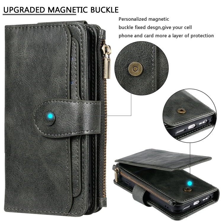 Multifunctional Retro Detachable Magnetic Horizontal Flip Leather Case with Card Slots & Holder & Wallet & Photo Frame, For iPhone 6 / 7 / 8, For iPhone X / XS, For iPhone XR, For iPhone XS Max, For iPhone 11, For iPhone 11 Pro, For iPhone 11 Pro Max