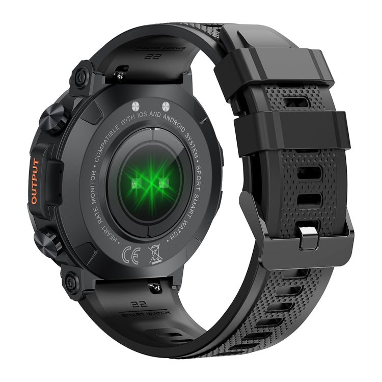 K56 Pro 1.39 inch Smart Silicone Strap Wristband Support Heart Rate Monitoring / Blood Pressure Monitoring, Silicone Strap (Black), Silicone Strap (Khaki), Silicone Strap (Green)