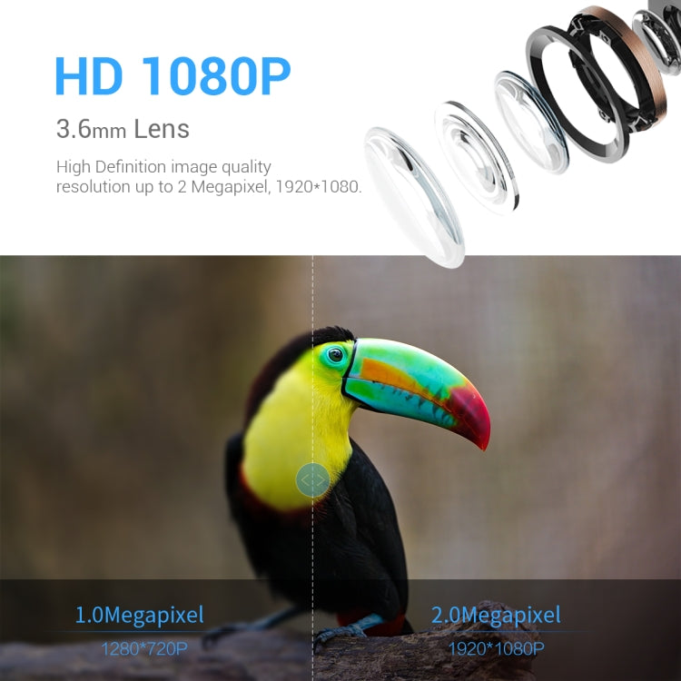 ESCAM PT389 IP66 Waterproof 2MP PIR Motion Detection Two-way Audio Night Vision WiFi Camera with AI Bird Recognition Bird Watching House, PT389