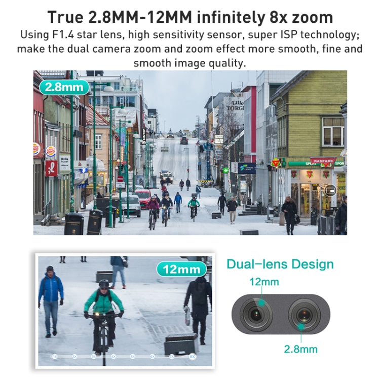 QX82 400W Dual Screen Dual Channel Synchronous Monitoring IP Camera, AU Plug, US Plug, EU Plug, UK Plug