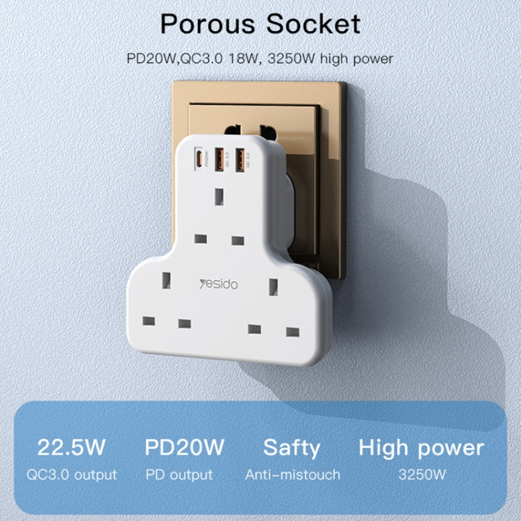 Yesido MC-15 PD+QC 3.0 3250W Home High Power Fast Charging Socket, MC-15