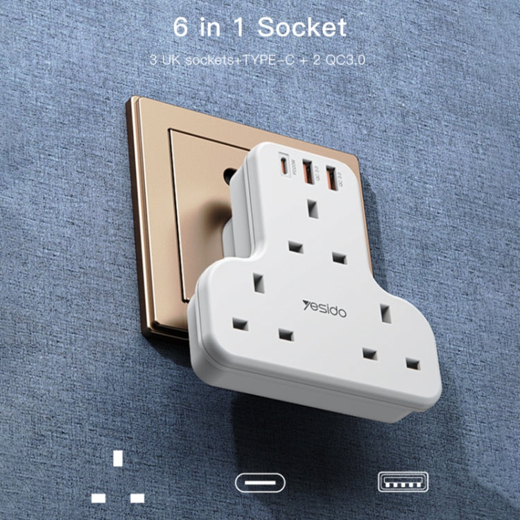 Yesido MC-15 PD+QC 3.0 3250W Home High Power Fast Charging Socket, MC-15