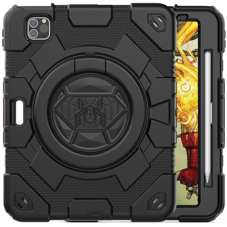 Spider Rotation Handle Silicone Hybrid PC Tablet Case, For iPad Pro 11 2022 / 2021 / 2020