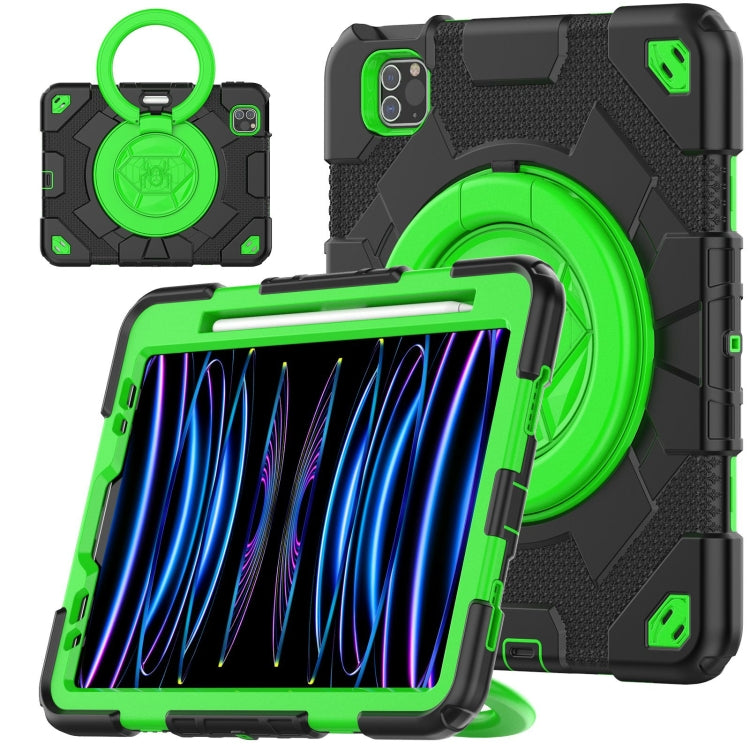 Spider Rotation Handle Silicone Hybrid PC Tablet Case, For iPad Pro 11 2022 / 2021 / 2020
