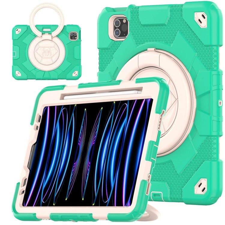 Spider Rotation Handle Silicone Hybrid PC Tablet Case, For iPad Pro 11 2022 / 2021 / 2020