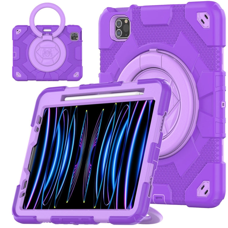 Spider Rotation Handle Silicone Hybrid PC Tablet Case, For iPad Pro 11 2022 / 2021 / 2020