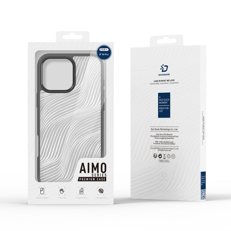 DUX DUCIS Aimo Series Frosted Feel Phone Case, For iPhone 16 Pro Max, For iPhone 16, iPhone 16e, For iPhone 15 Pro, For iPhone 15 Plus, For iPhone 15