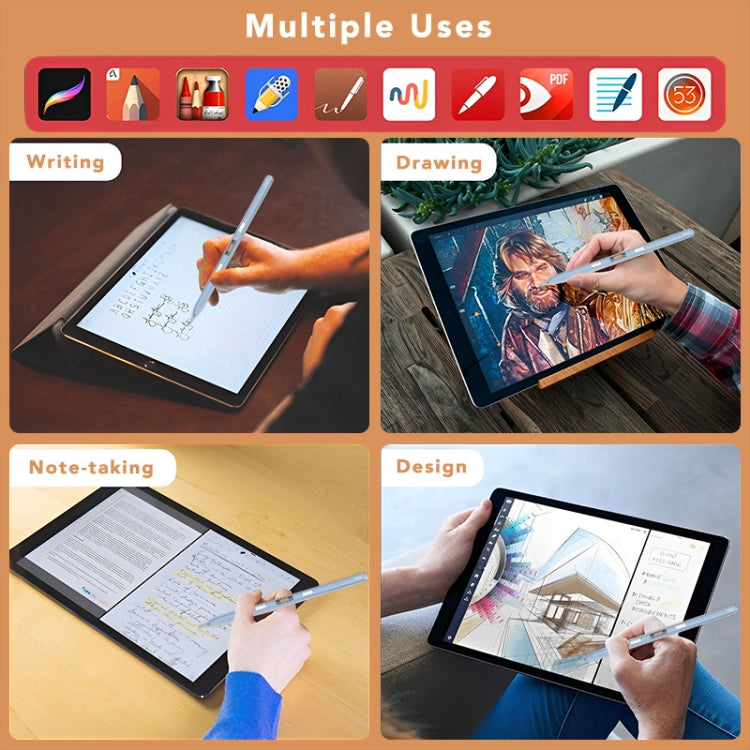 P10s Transparent Case Wireless Charging Stylus Pen for iPad 2018 or Later, P10s