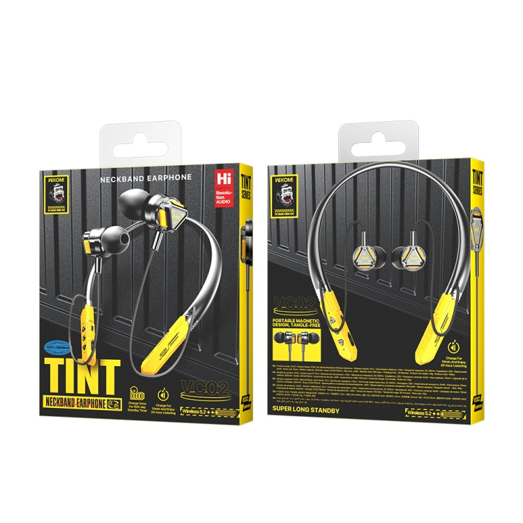 WK VC02 Neckband Wireless Bluetooth Earphone, VC02