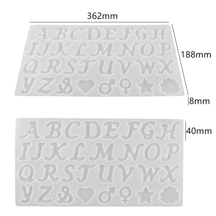 DIY Crystal Resin Epoxy Keychain Silicone Mirror Mold