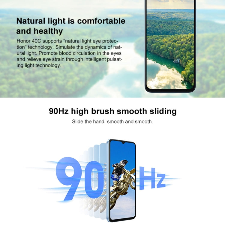 Honor Play 40C 5G, 6.56 inch MagicOS 7.1 Snapdragon 480 Plus Octa Core up to 2.2GHz, Network: 5G, Not Support Google Play, 6GB+128GB