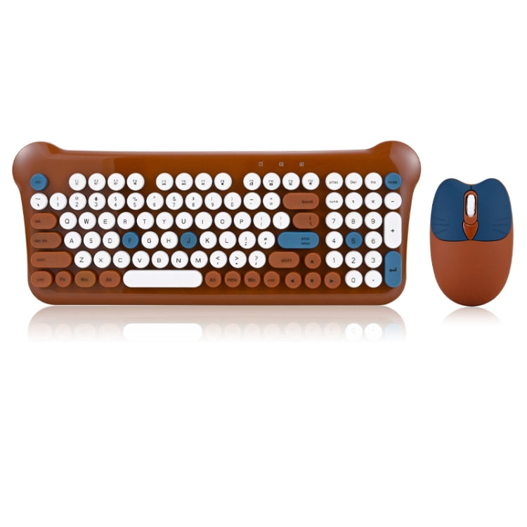 QW05 Mixed Color Portable 2.4G Wireless Keyboard Mouse Set