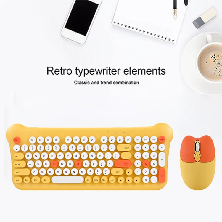 QW05 Mixed Color Portable 2.4G Wireless Keyboard Mouse Set
