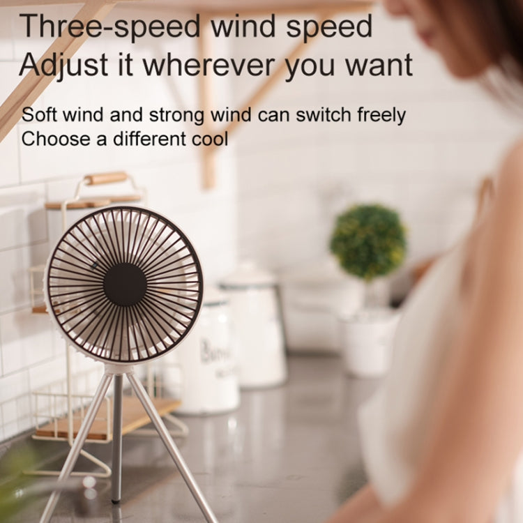 DQ213 4000mAh Outdoor Portable Camping Fan Tent Hanging Vertical Light, DQ213 (White), DQ213 (Black Grey)