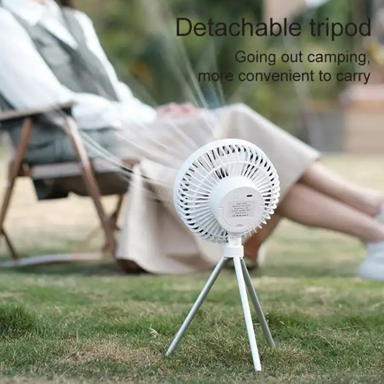 DQ213 4000mAh Outdoor Portable Camping Fan Tent Hanging Vertical Light, DQ213 (White), DQ213 (Black Grey)