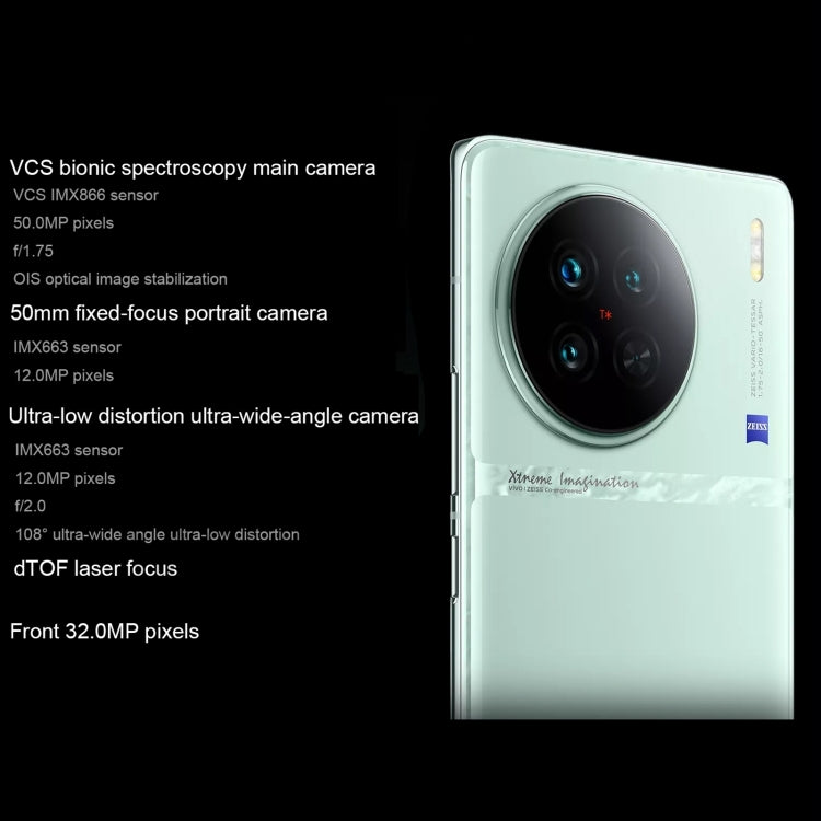 vivo X90s 5G,Triple Back Cameras, Face ID Screen Fingerprint Identification, 6.78 inch Android 13.0 OriginOS 3 Dimensity 9200+ Octa Core, NFC, OTG, Network: 5G, Support Google Play, 8GB+256GB, 12GB+256GB, 12GB+512GB