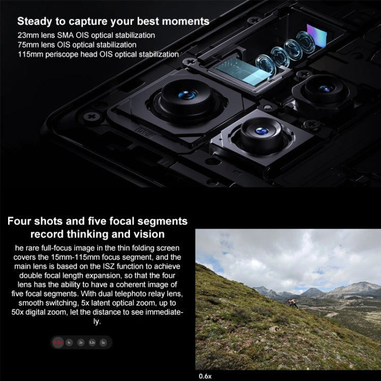 Xiaomi MIX Fold 3 5G, 8.03 inch + 6.56 inch MIUI Fold Qualcomm Snapdragon 8 Gen2 Octa Core up to 3.36GHz, NFC, Network: 5G, 12GB+256GB, 16GB+512GB