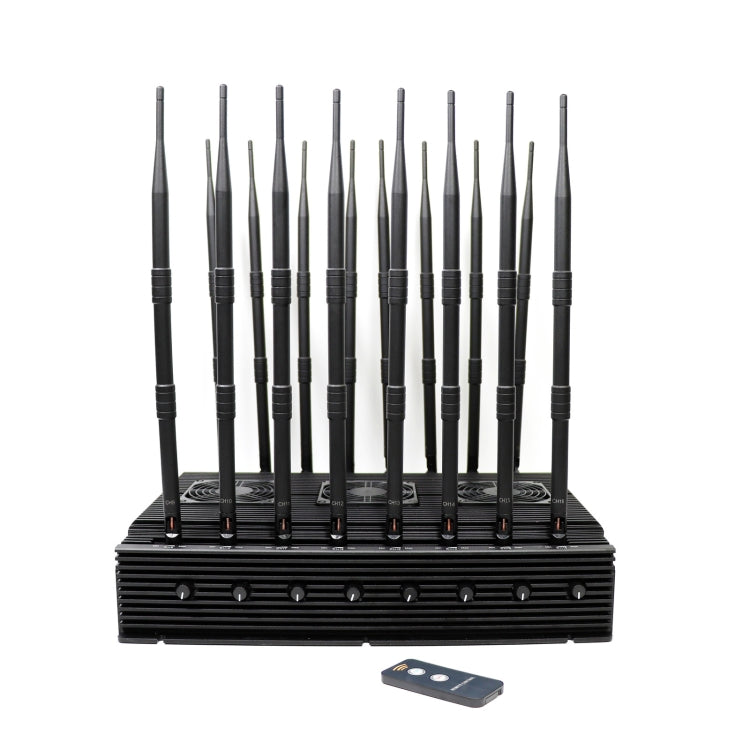 JAX-121F-16 2G/3G/4G/5G/WiFi/GPS/LOJACK/LORA/UHF/VHF Phone Signal Jammer, JAX-121F-16