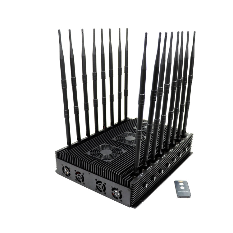 JAX-121F-16 2G/3G/4G/5G/WiFi/GPS/LOJACK/LORA/UHF/VHF Phone Signal Jammer, JAX-121F-16