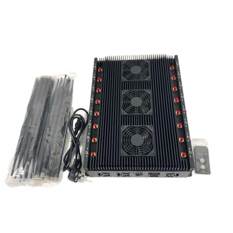 JAX-121F-16 2G/3G/4G/5G/WiFi/GPS/LOJACK/LORA/UHF/VHF Phone Signal Jammer, JAX-121F-16