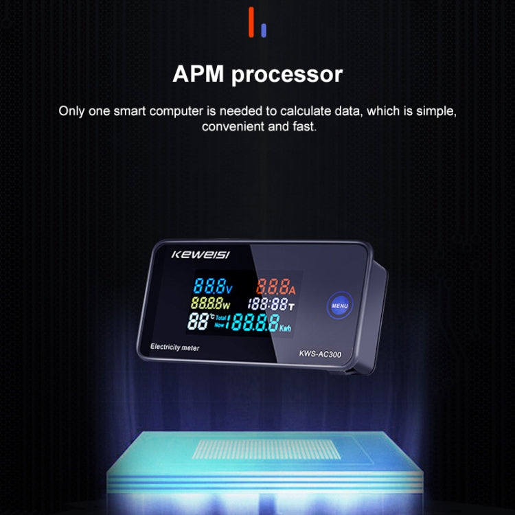 KWS-AC300-100A 50-300V AC Digital Current Voltmeter with Opening Transformer, KWS-AC300-100A with Opening Transformer