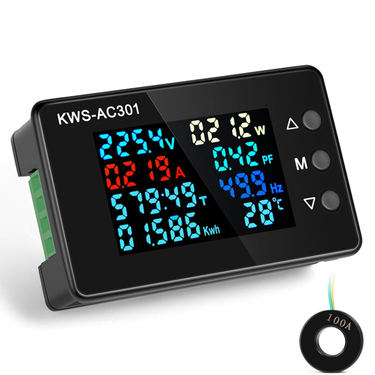 KWS-AC301L-100A 50-300V AC Digital Display Closed Current Voltmeter with 485 Communication, KWS-AC301L-100A Closed Current