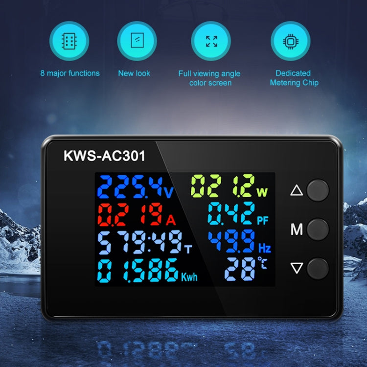 KWS-AC301L-100A 50-300V AC Digital Display Closed Current Voltmeter with 485 Communication, KWS-AC301L-100A Closed Current