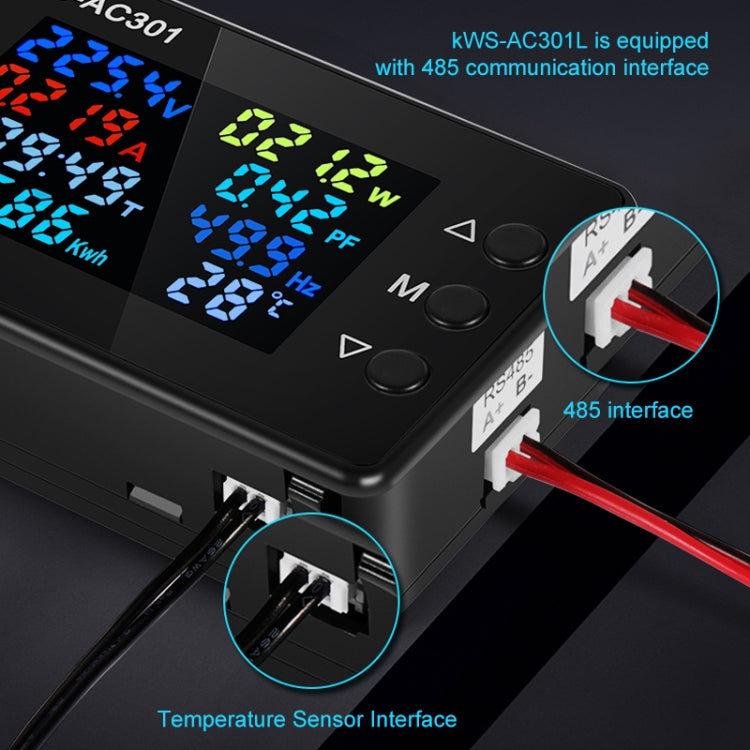 KWS-AC301L-100A 50-300V AC Digital Display Closed Current Voltmeter with 485 Communication, KWS-AC301L-100A Closed Current