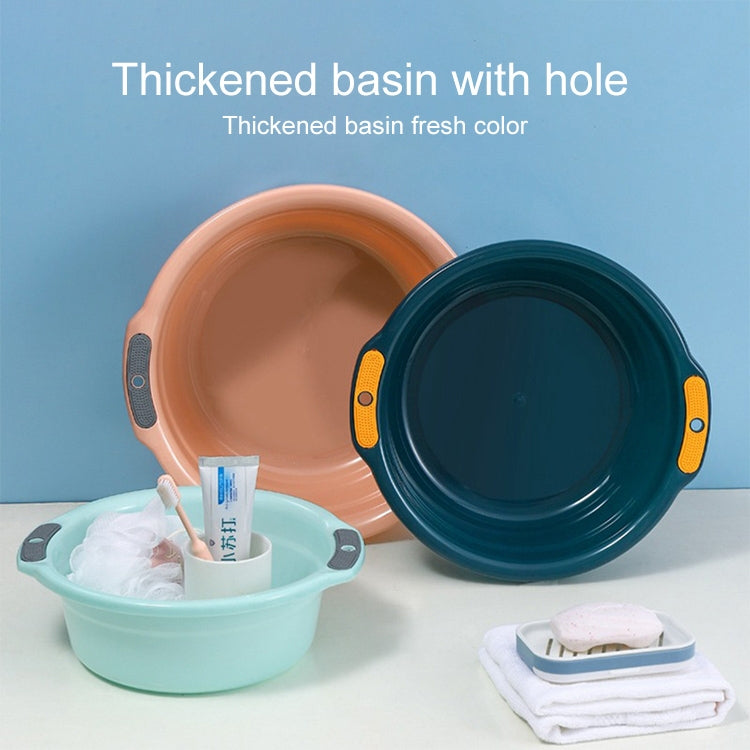 Household Hanging Thickened Double-ear Anti-slip Wash Basin Random Color, Small, Medium, Large