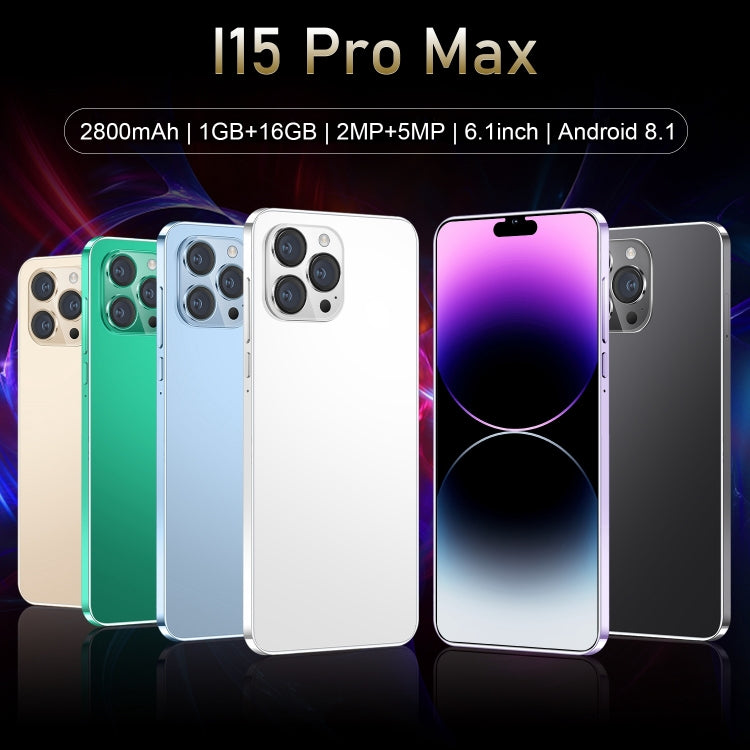 i15 Pro Max / N85, 6.1 inch Screen, Face Identification, Android 8.1 MTK6580A Quad Core, Network: 3G, Dual SIM, i15 Pro Max / N85 1GB+16GB, 1GB+16GB