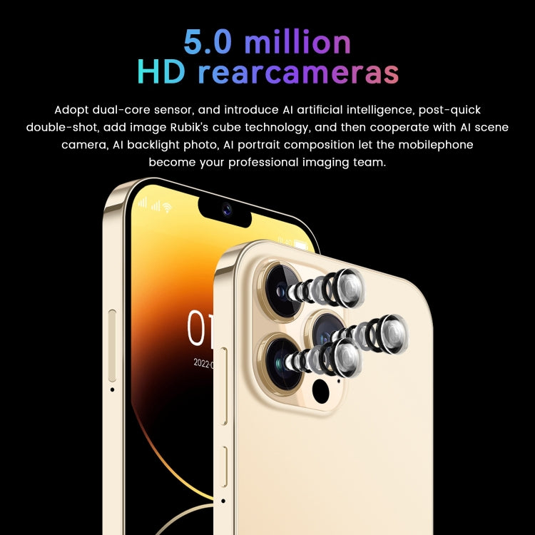 I14 Pro / N85 4G, 6.1 inch Screen, Face Identification, Android 8.1 MTK6737 Quad Core, Network: 4G, Dual SIM, I14 Pro / N85 4G 1GB+8GB