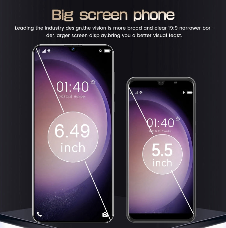Note30, 6.49 inch Screen, Face Identification, Android 8.1 MTK6580A Quad Core, Network: 3G, Dual SIM, 2GB+16GB
