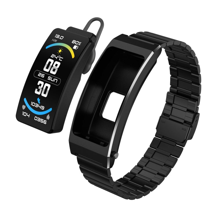 K7 1.14 inch TFT Screen Smart Call Bracelet, BT Call / Heart Rate / Blood Pressure / Blood Oxygen, Steel Strap, Milanese Steel Strap, Silicone Strap, Leather Strap