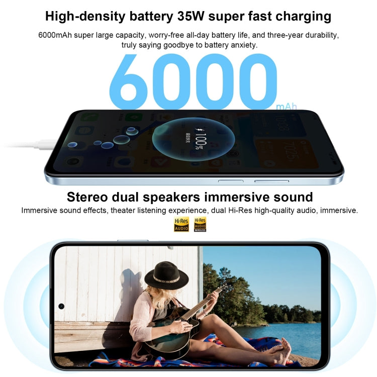Honor Play 50 Plus, 6.8 inch MagicOS 7.2 Dimensity 6020 Octa Core up to 2.2GHz, Network: 5G, OTG, Not Support Google Play, 12GB+256GB