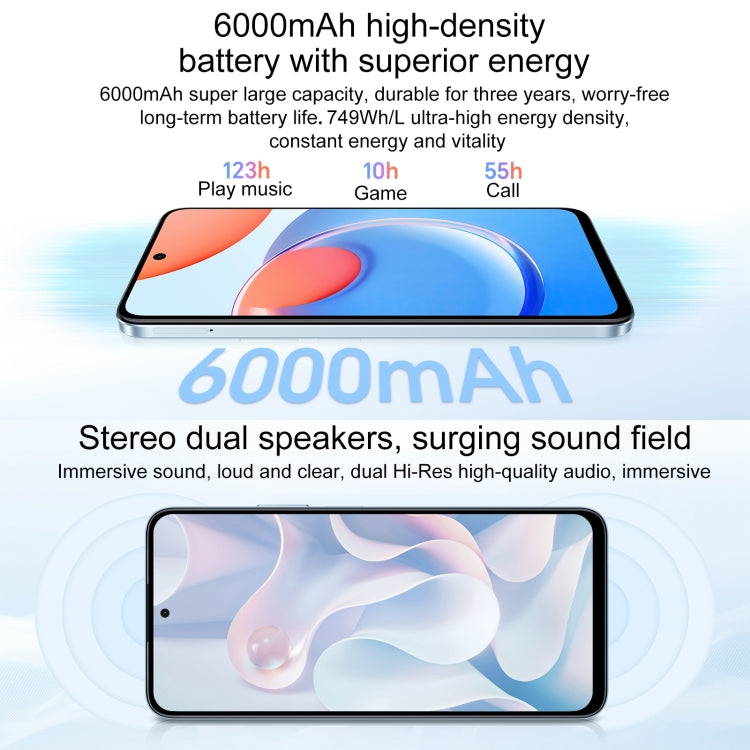 Honor Play8T, 6.8 inch MagicOS 7.2 Dimensity 6080 Octa Core up to 2.4GHz, Network: 5G, OTG, Not Support Google Play, 12GB+256GB