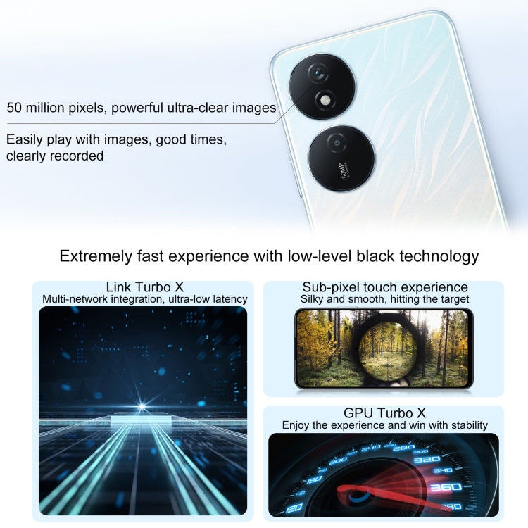 Honor Play8T, 6.8 inch MagicOS 7.2 Dimensity 6080 Octa Core up to 2.4GHz, Network: 5G, OTG, Not Support Google Play, 12GB+256GB