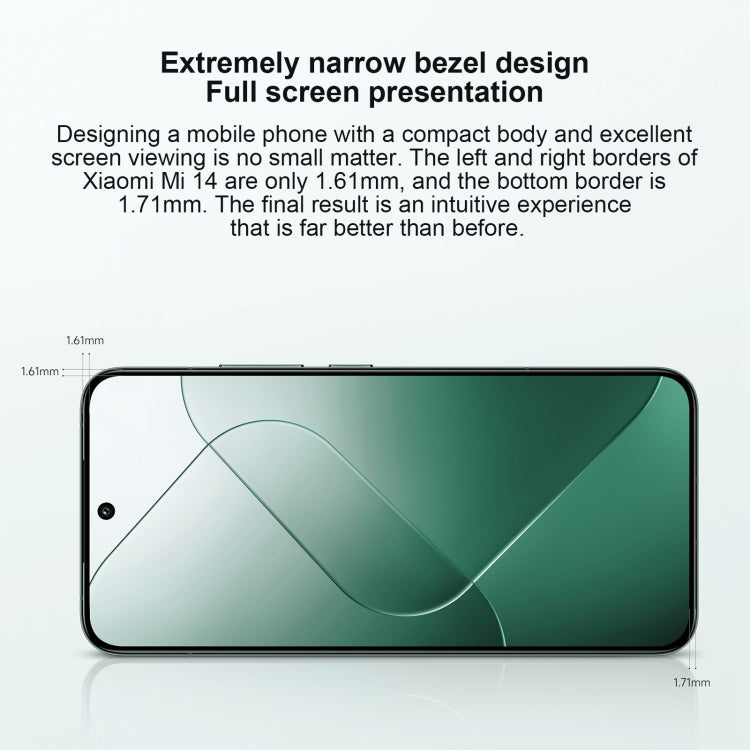 Xiaomi 14, 6.36 inch Xiaomi HyperOS Snapdragon 8 Gen 3 Octa Core 4nm up to 3.3GHz, NFC, Network: 5G, 12GB+256GB, 16GB+512GB, 16GB+1TB