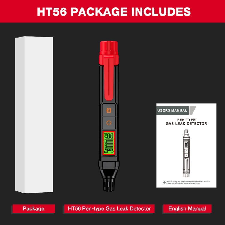 HABOTEST HT56 Combustible Gas Detector Liquefied Petroleum Gas Natural Gas Alarm, HT56
