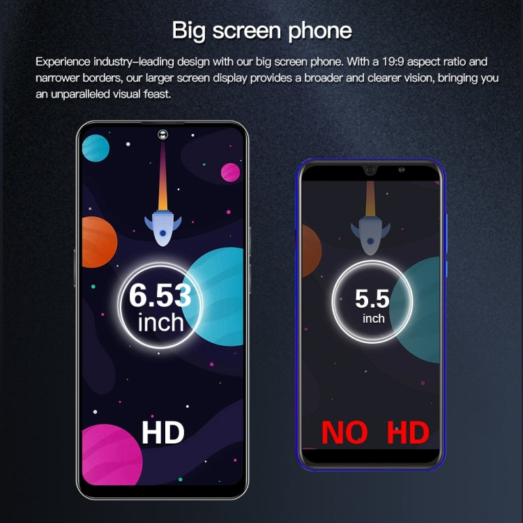F15 Pro+ / U29, 6.53 inch Screen, Face Identification, Android 8.1 MTK6737 Quad Core, Network: 4G, OTG, Dual SIM, 3GB+32GB