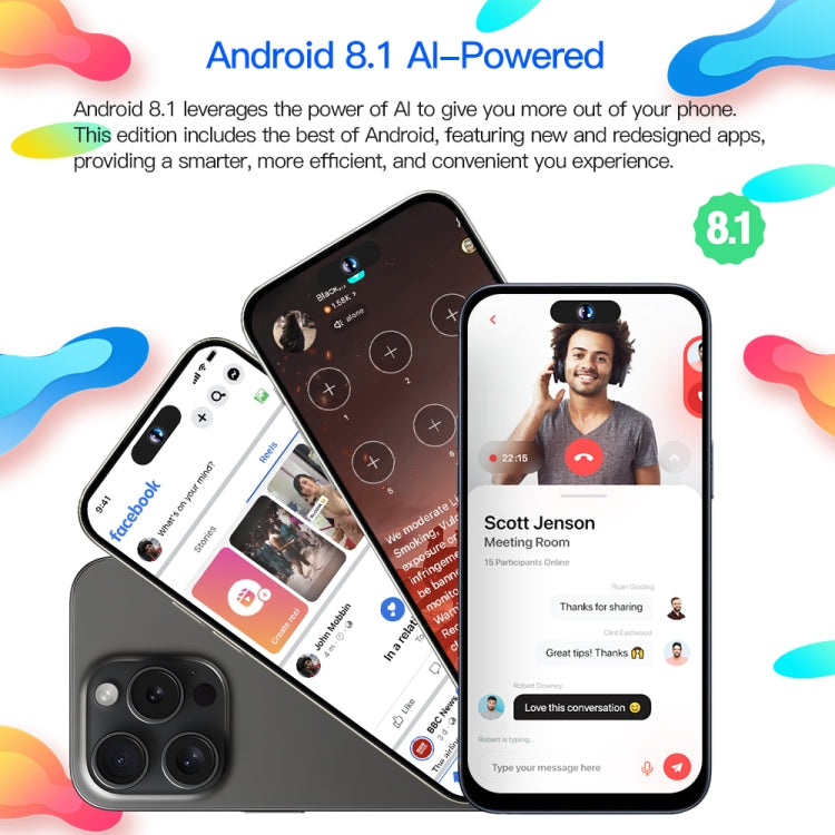 i15ProMax / U18, 6.53 inch Face Identification Android 8.1 MTK6737 Quad Core, Network: 4G, OTG, Dual SIM, 3GB+32GB