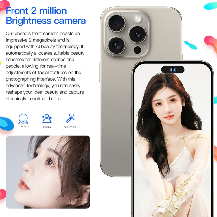 i15ProMax / U18, 6.53 inch Face Identification Android 8.1 MTK6737 Quad Core, Network: 4G, OTG, Dual SIM, 3GB+32GB