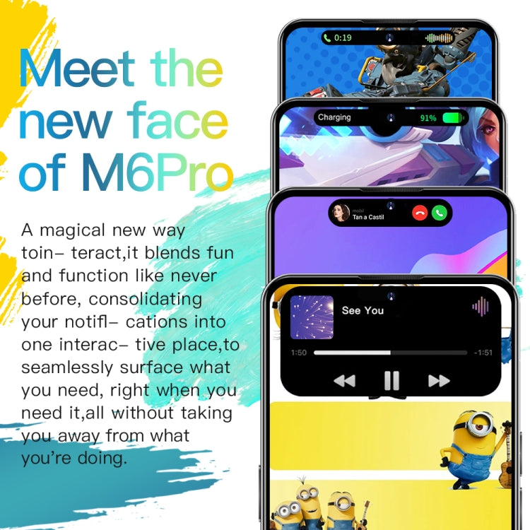 M6Pro / U30, 6.53 inch Screen, Face Identification, Android 8.1 MTK6737 Quad Core, Network: 4G, OTG, Dual SIM, 3GB+32GB
