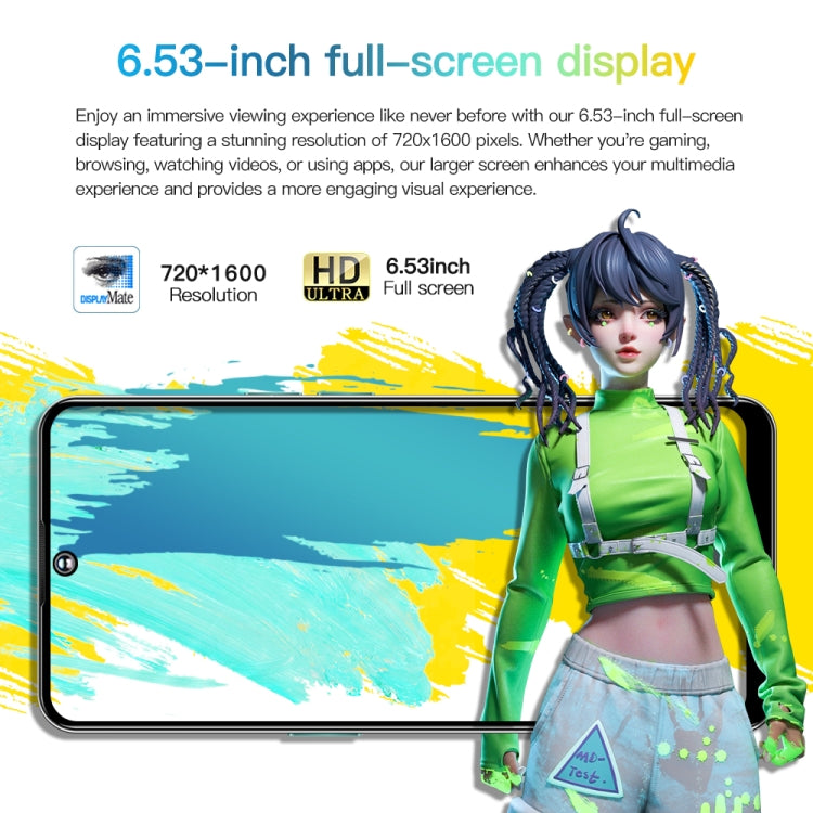 M6Pro / U30, 6.53 inch Screen, Face Identification, Android 8.1 MTK6737 Quad Core, Network: 4G, OTG, Dual SIM, 3GB+32GB